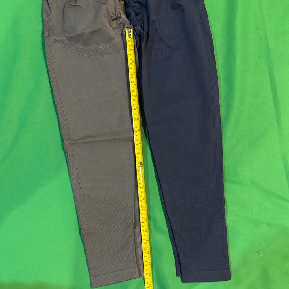 NWOT HALARA Dark Gray and Navy Blue Leggings - Picture 4 of 8